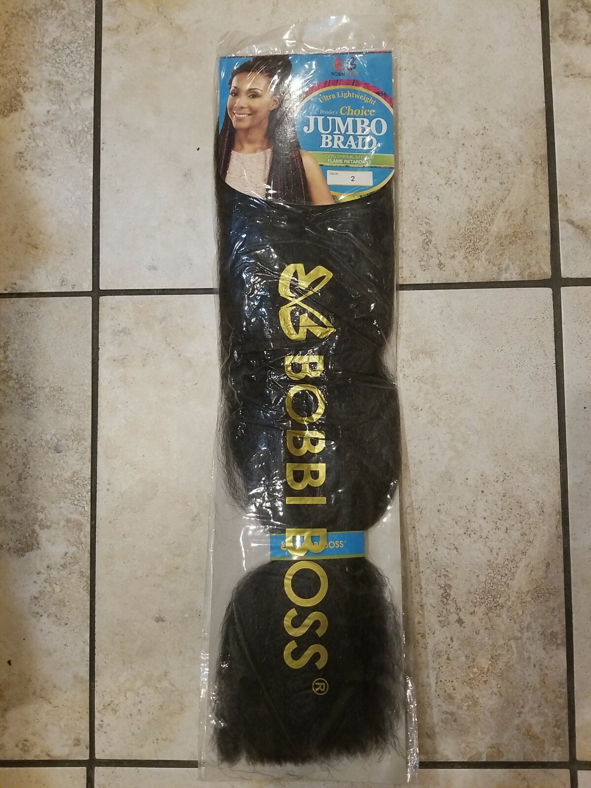BOBBI BOSS Jumbo Braid 100% Premium FIBER Flame Retardant COLOR A #2 Black Hair