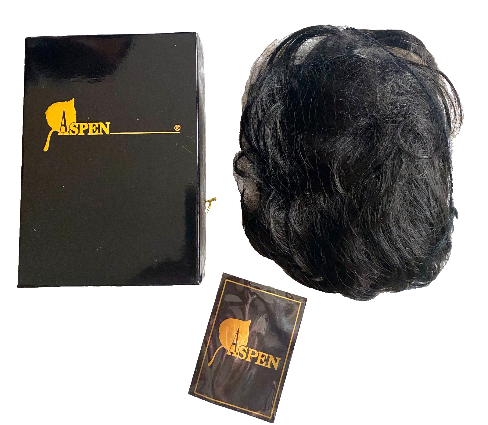 NEW Aspen Wiglet Hairpiece CP-04 Synthetic Hair in 2 Darkest Brown (Boxed)