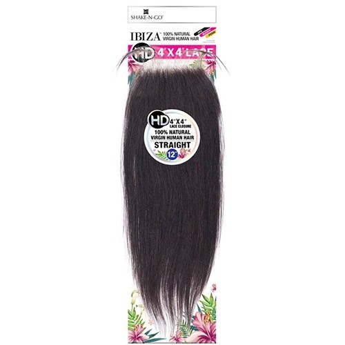 100% Virgin human hair- HD 4″X4″ Straight Lace Closure