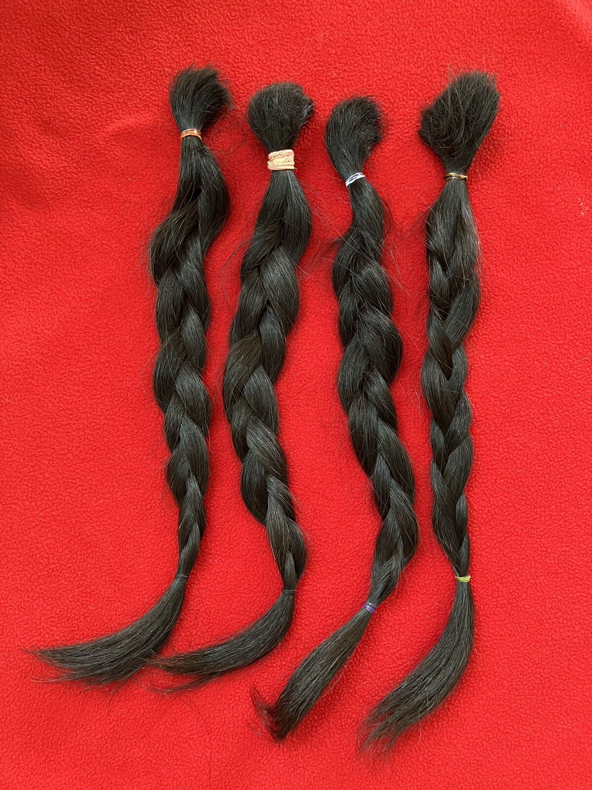 Premium 100% virgin raw Young Hair. 4 Bundles 16” Long 107 Grams/3.7 OZ
