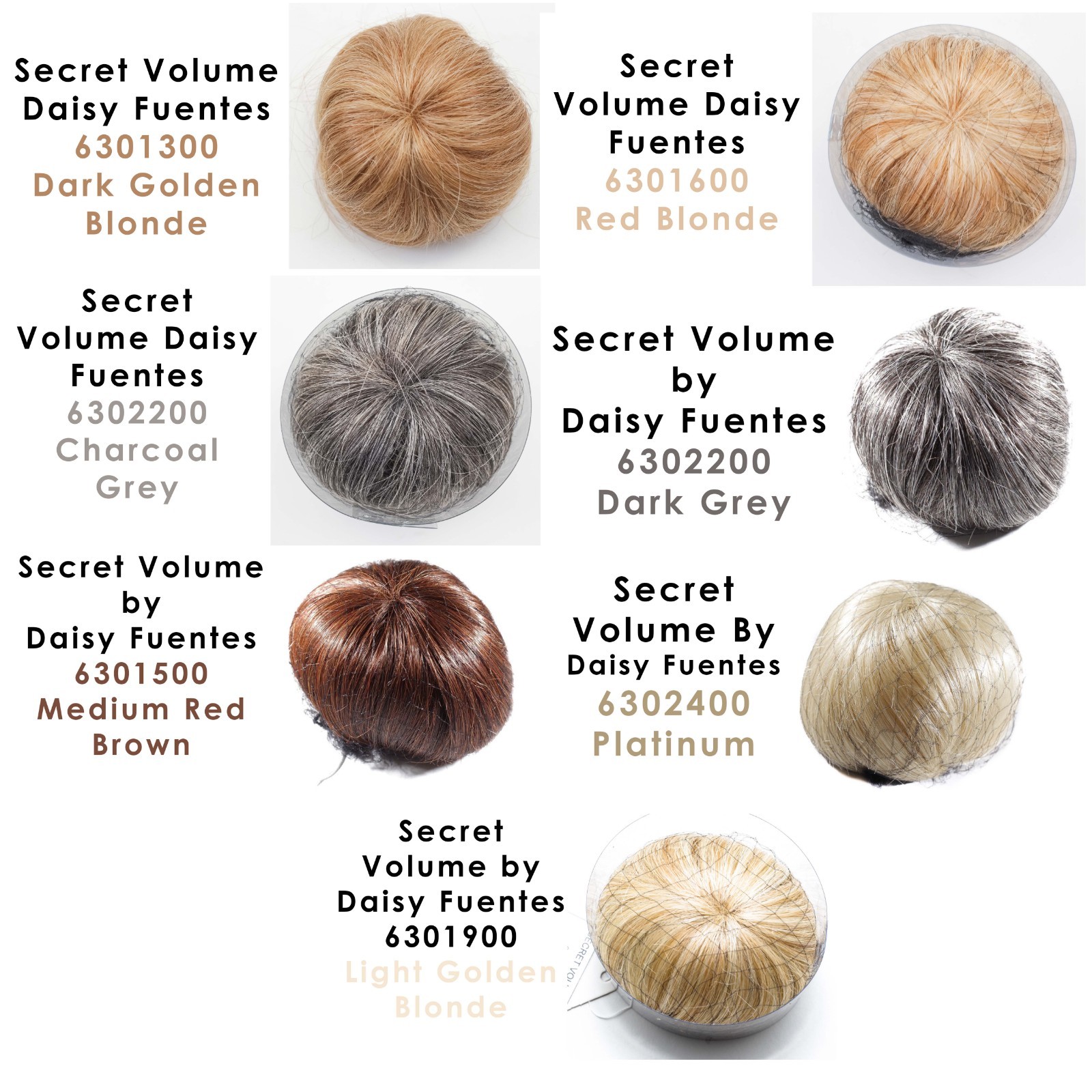Secret Volume Hair Topper Daisy Fuentes Wig Beauty Glamour Elegant Extension