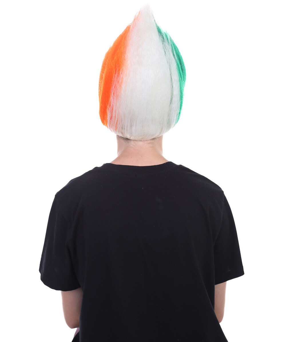Ireland Flag Troll Wigs Collection | Premium Breathable Capless Cap HM-203A