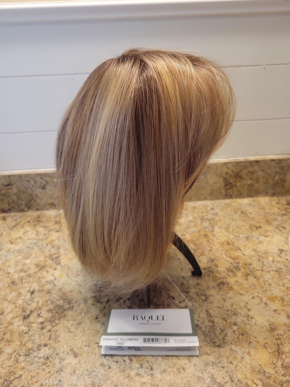 Raquel Welch Straight To Camera Wig NEW W/ Tags In Color SS Honey Ginger Rooted