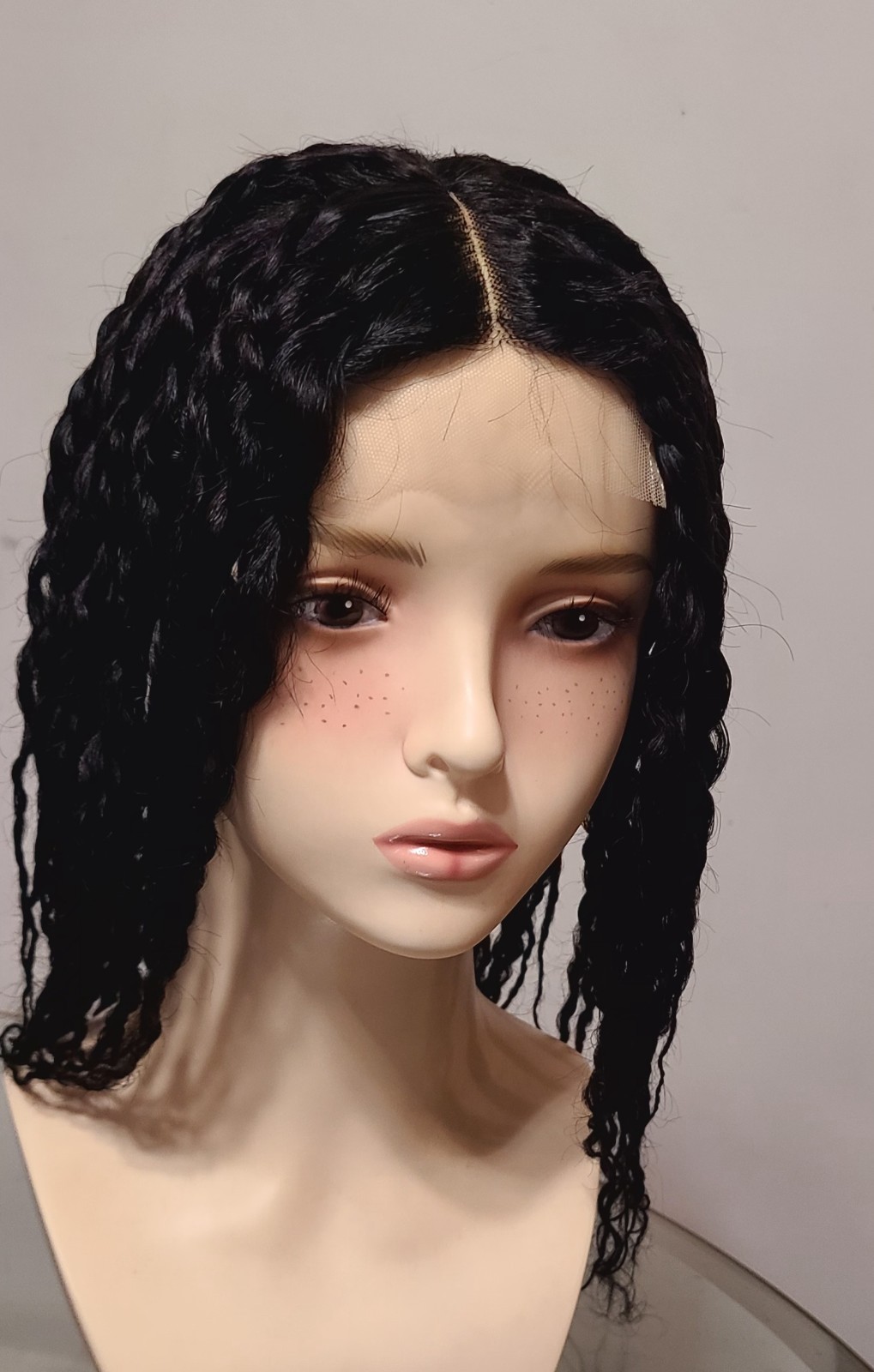 4×1 Braided wig with human hair,18 Inch ,Black Color,It can also be unbranded.