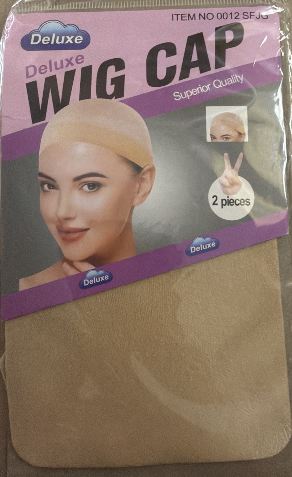 Deluxe Stocking Wig Cap One Size Fits All 2 Pieces