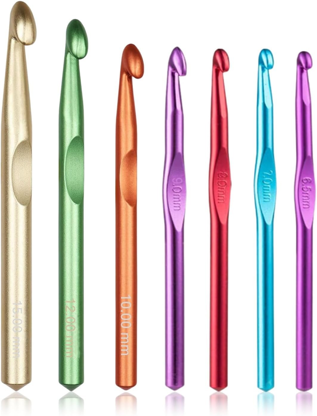Large Crochet Hooks,15mm 6.5 mm, 7 8 9 10 12 15 Red
