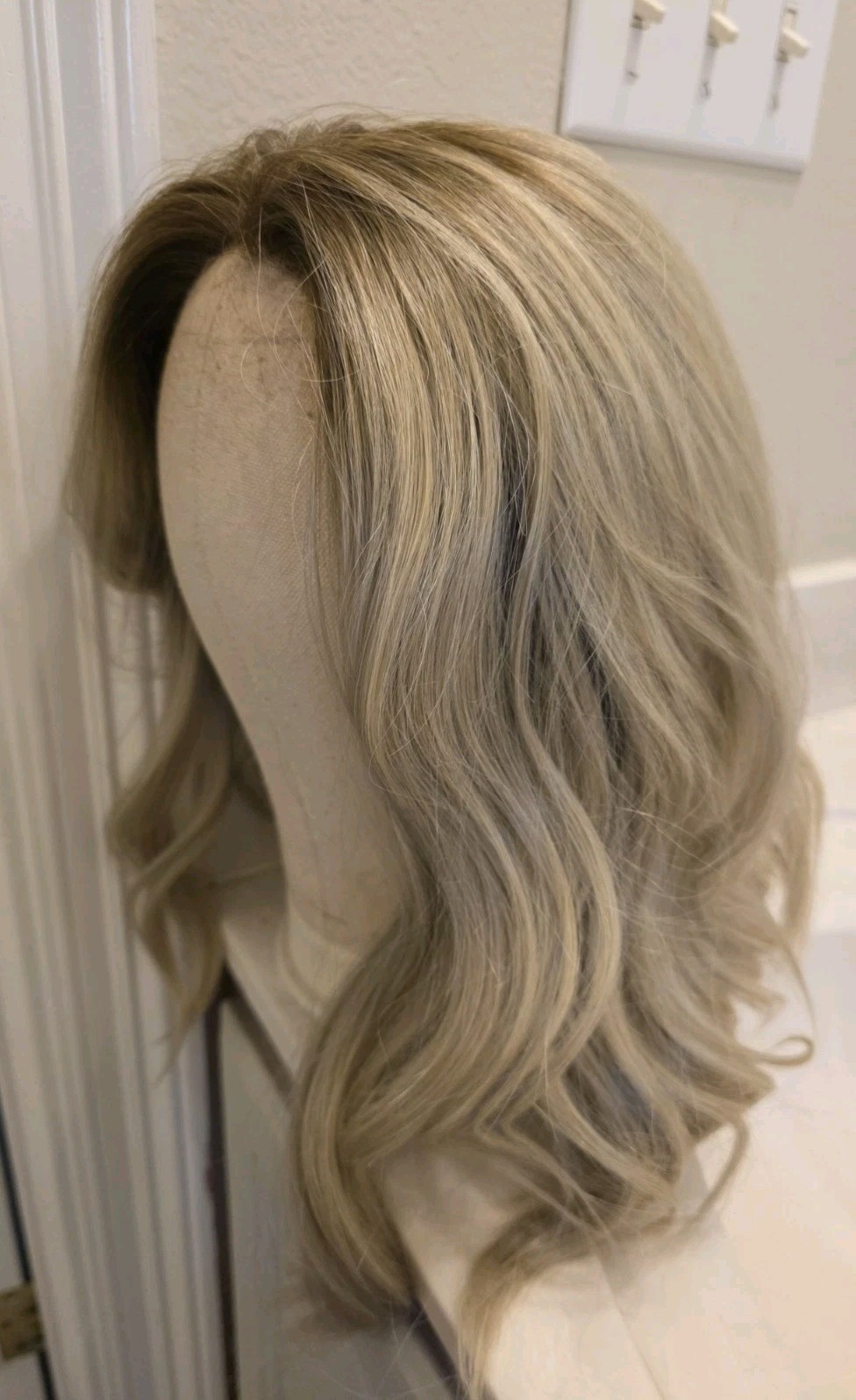 Nel’s Wigs ~ Beige Blonde Lace Front Long Bob Wig