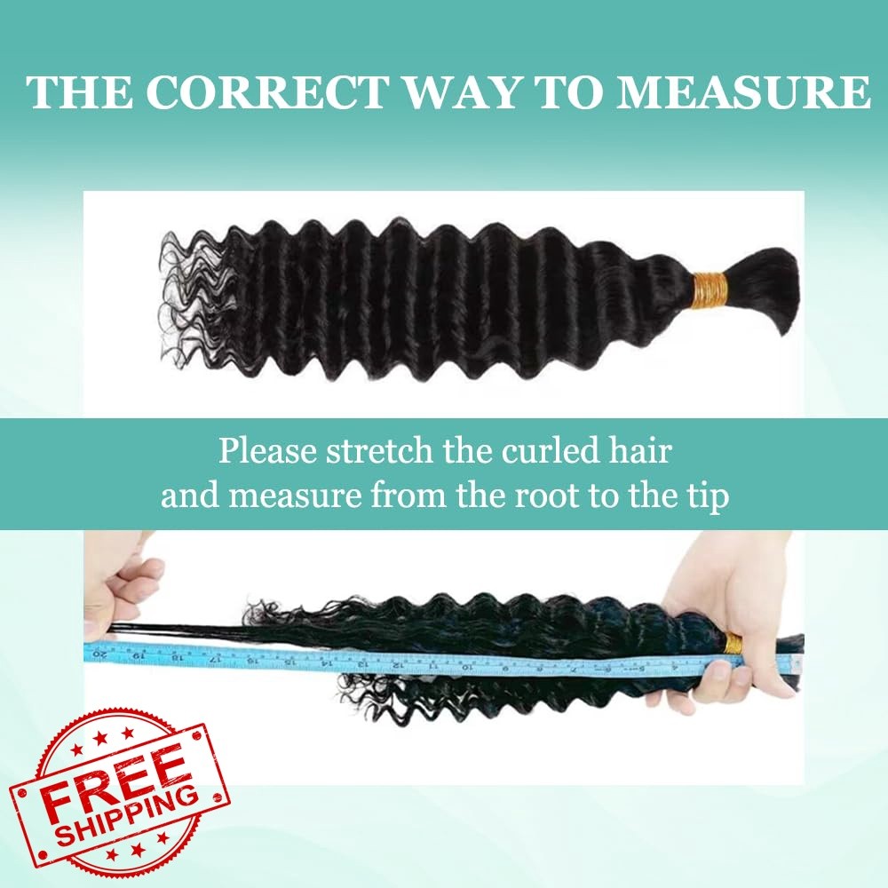 LEISWISS 22 Inch 150g 6 Bundles Braiding Hair Natural Black