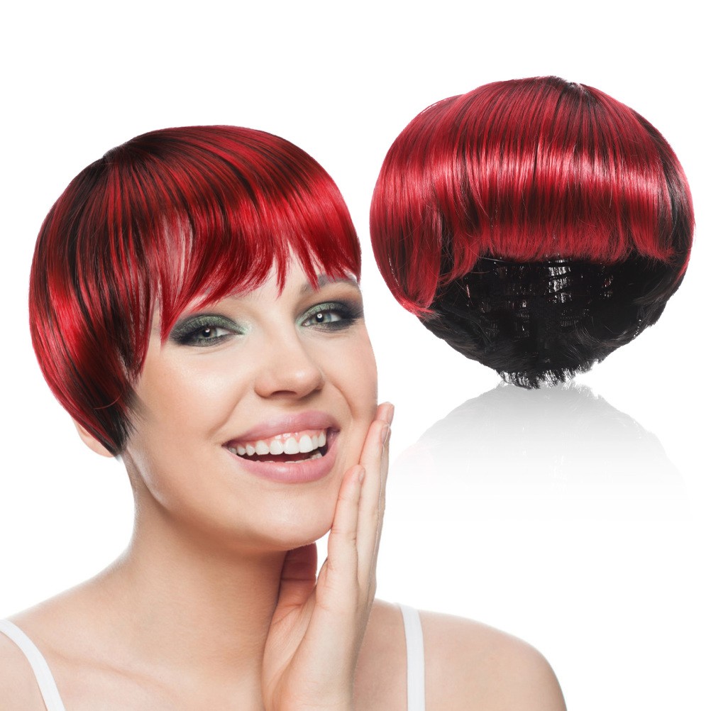 Bangs Daily Use Girls Cosplay Wig Natural Looking Wigs for Women