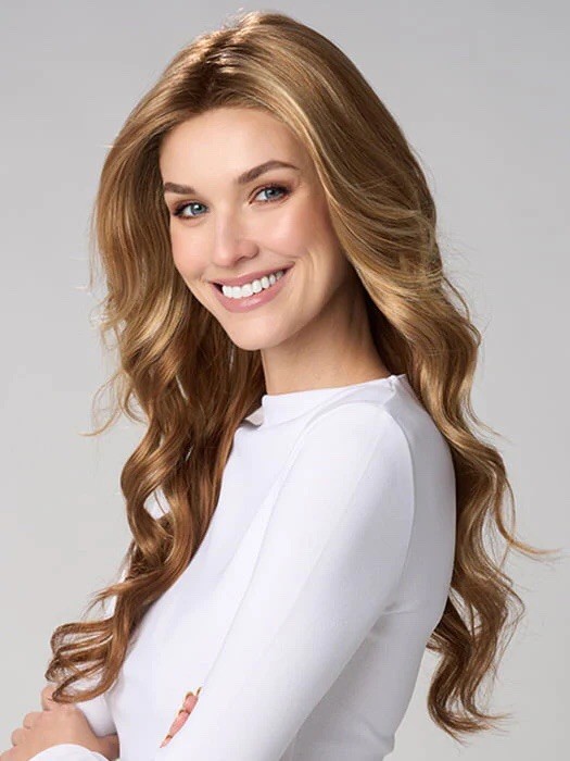 NEW IN BOX WIG ENVY BRIANNA SPARKLING CHAMPAGNE ATELIER HAND TIED SWISS CAP FAB