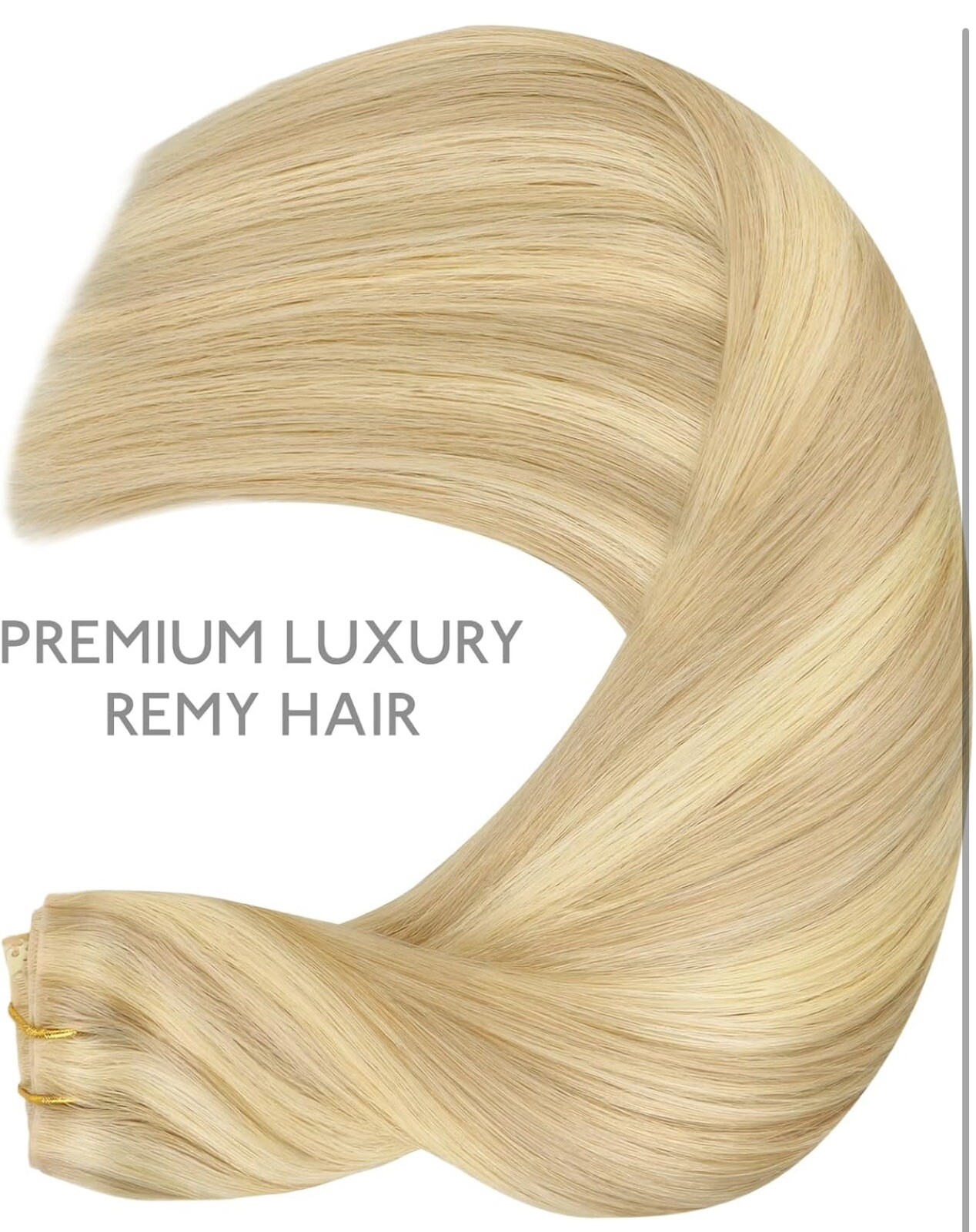 WENNALIFE Invisi Edge Clip in Hair Extensions Real Human Hair, 20 In, 150g