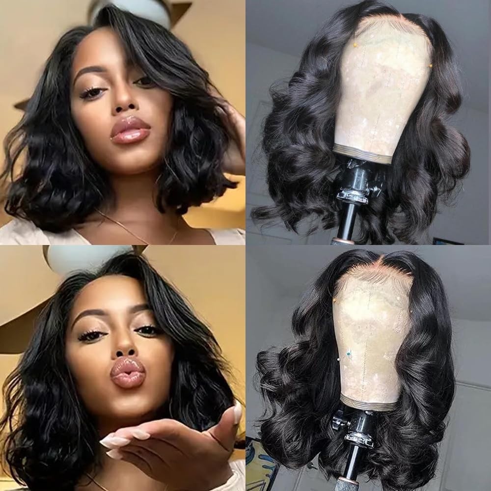 Wear and Go Glueless Wig Pre Cut 4×4 Lace Front Human Hair Wig Body Wave Wig