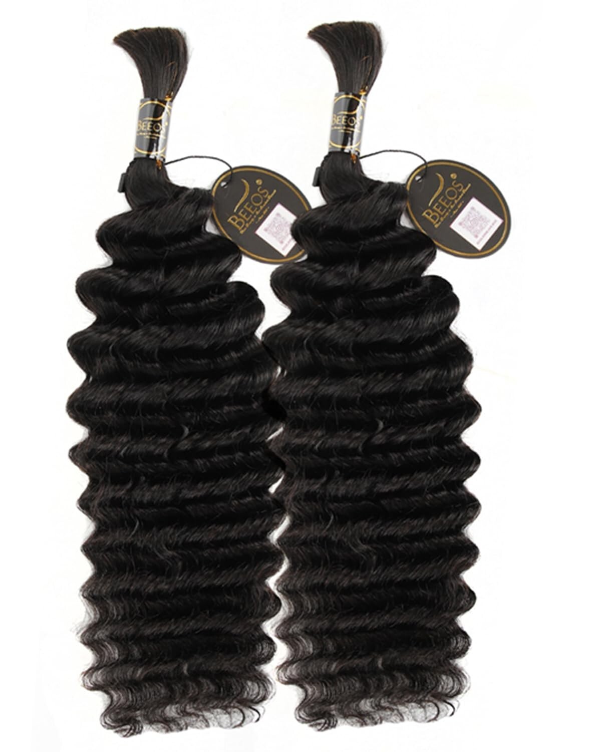 Human Braiding Hair 20 Inch 100g, Deep Wave Bulk Bundles for Boho Braids No Weft