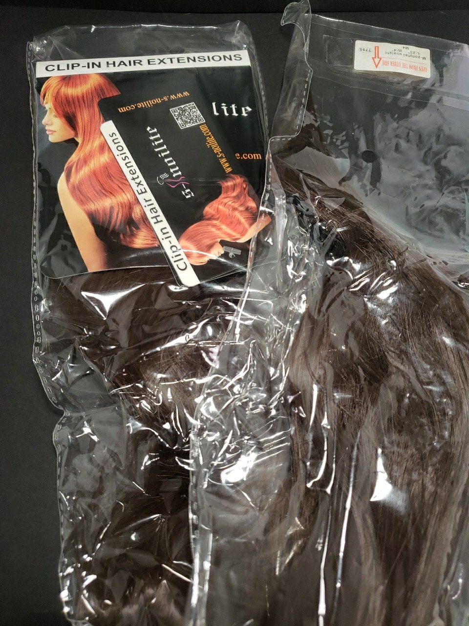 S Nolite – 23 Inch Poneytail Hair Extensions T795- Brand New In Package Dk Brown