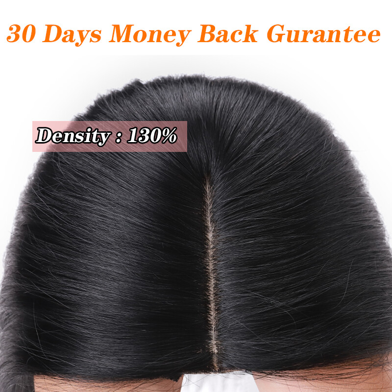 Clip in Topper Hairpiece Woman Toupee Virgin Human Hair Silk Base Lace Highligh