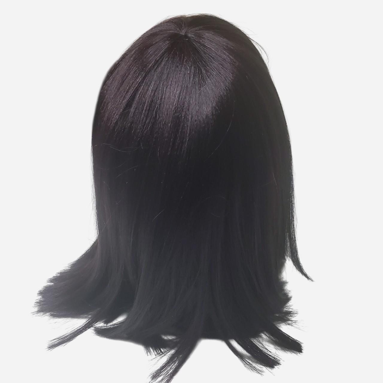 Shake-n-go Wig Womens Shoulder Length Black Cherry Straight Bangs Cosplay