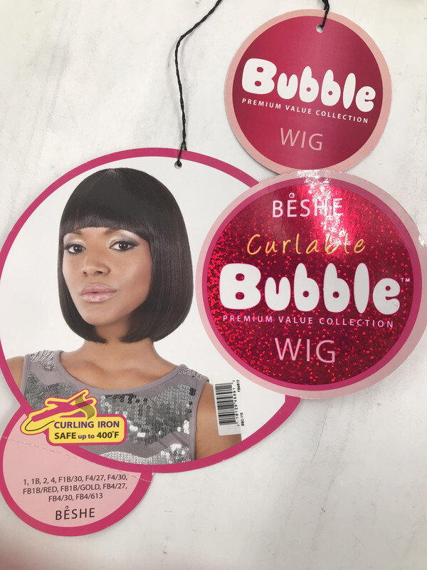 BESHE CURABLE BUBBLE WIG BBC-110 WOMENS 12″ BLONDE/DARK BROWN WIG