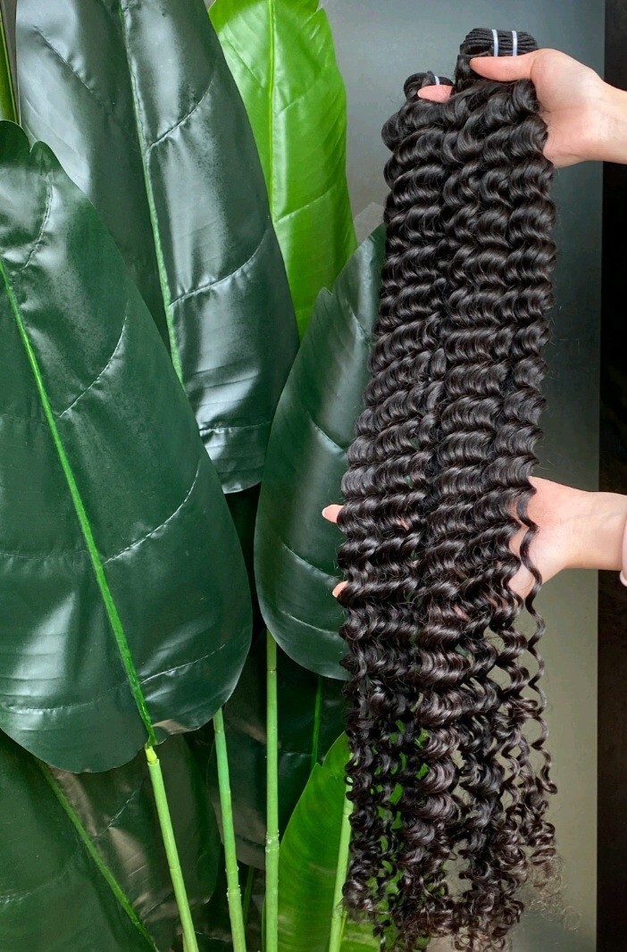 13A+ RAW BURMESE VIRGIN HUMAN HAIR DEEP WAVES 40+40+40+40 DOUBLE DRAWN 400g 1B#