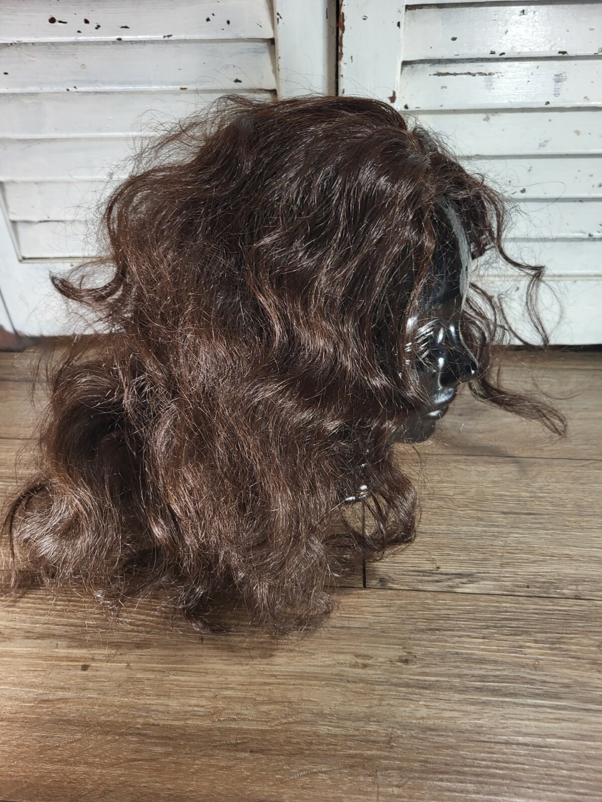Femi Collection Synthetic Brown Curly Wig