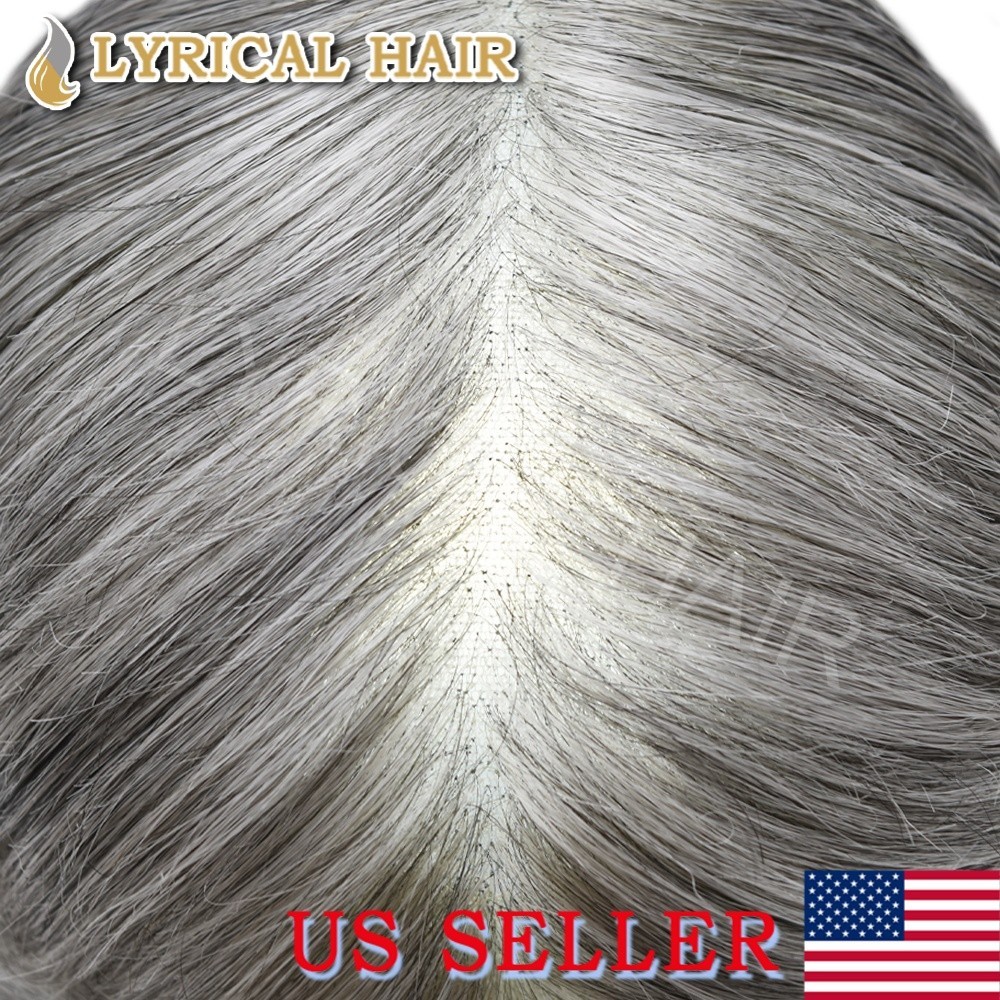 Lyrical Hair Mens Toupee French Lace&PU Human Hair Replacement System Hairpiece