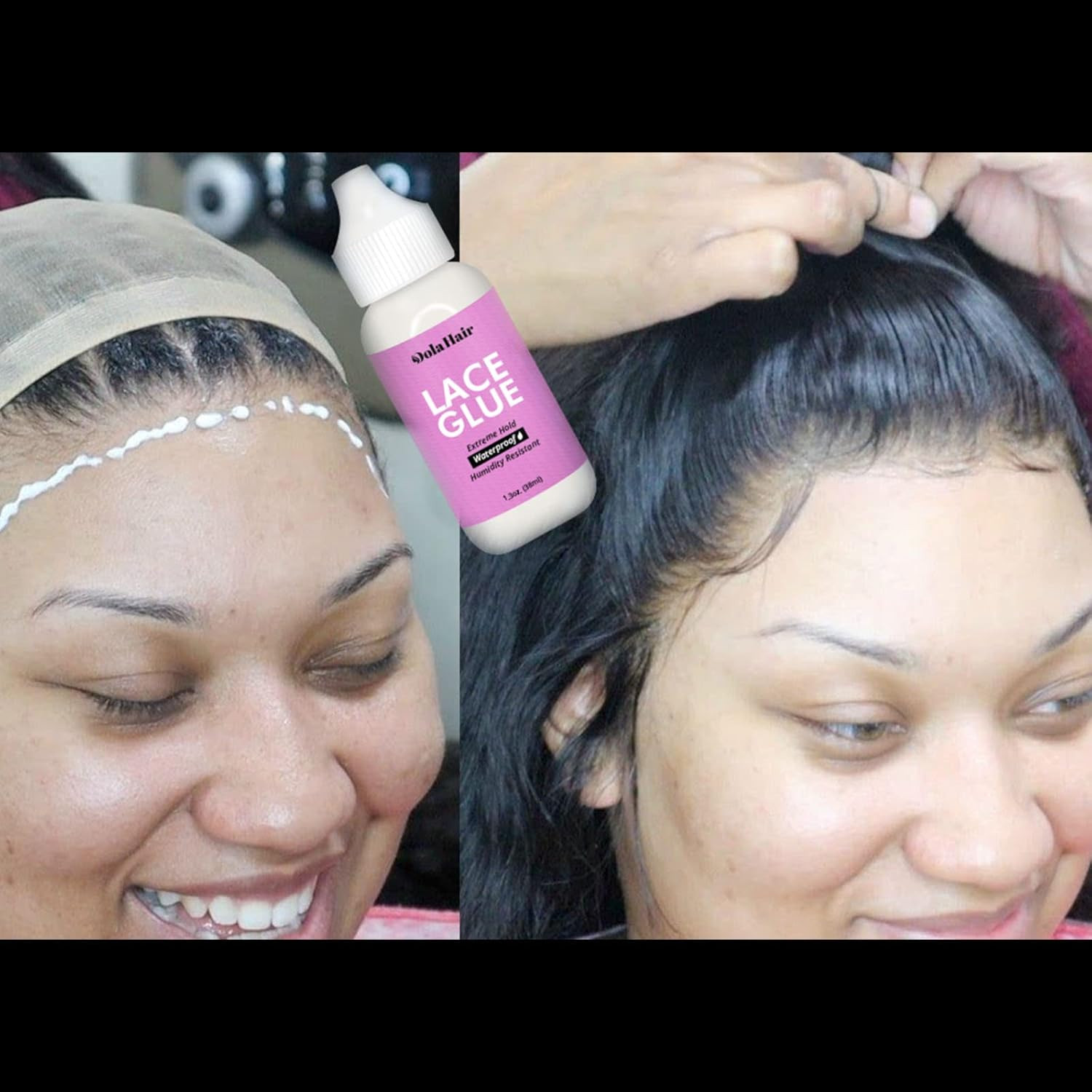 Lace Wig Glue Kit Lace Front Glue Kit for Wigs Waterproof Wig Glue Strong Hold W