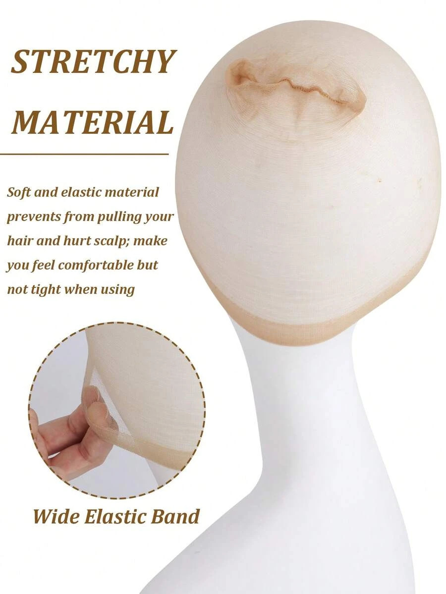 2pcs Wig Caps Elastic Stretch Hair Net Cap for Wig Liner Women