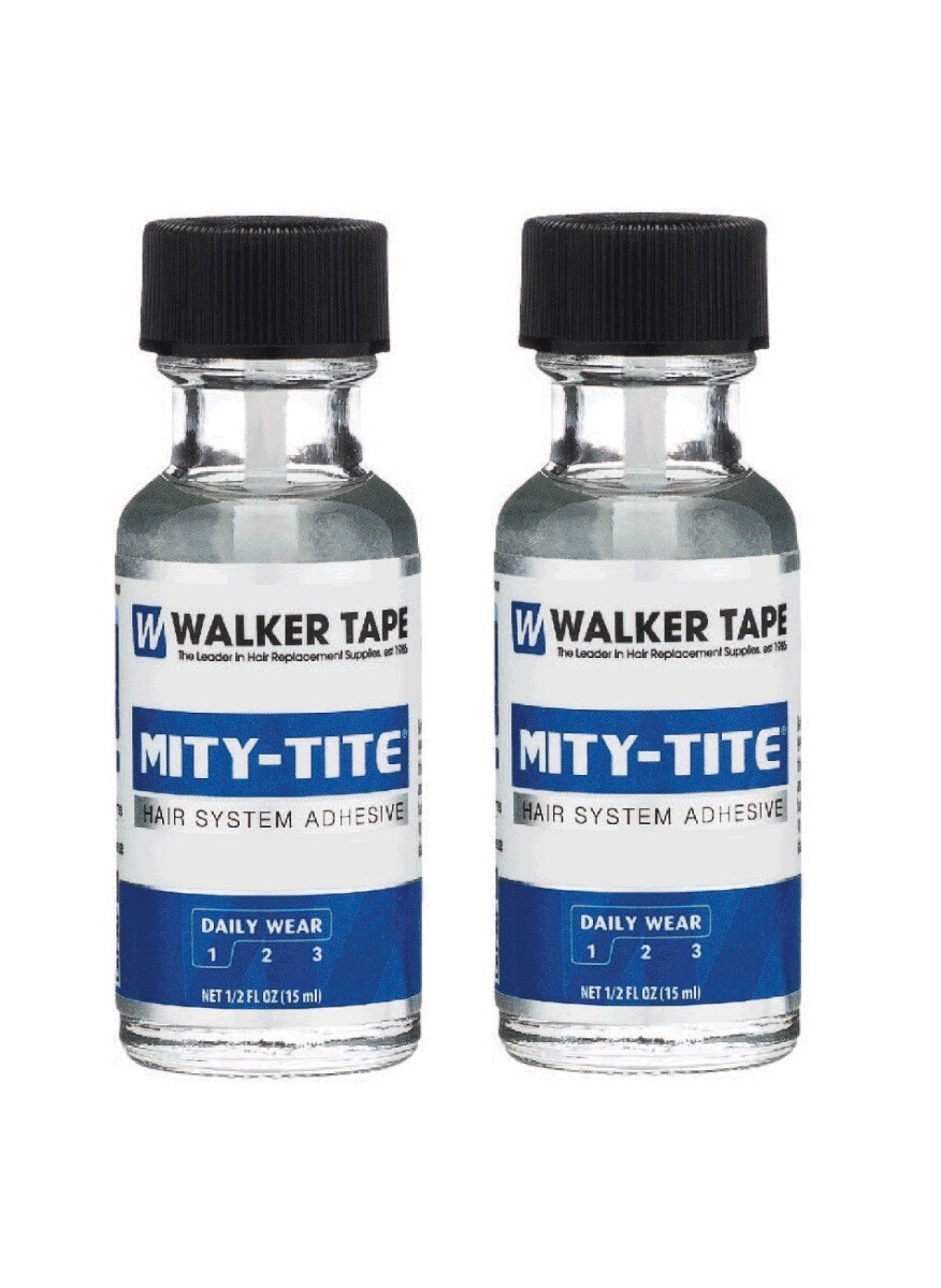 Walker Mity-Tite Adhesive Brush on Glue Lace Front Wig 1/2 oz Pack of 2