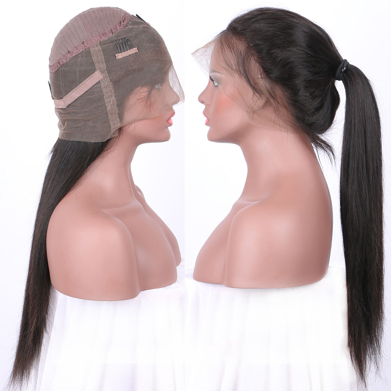 360 Lace Frontal Wigs Brazilian Straight Lace Front Human Hair Wigs Pre Plucked