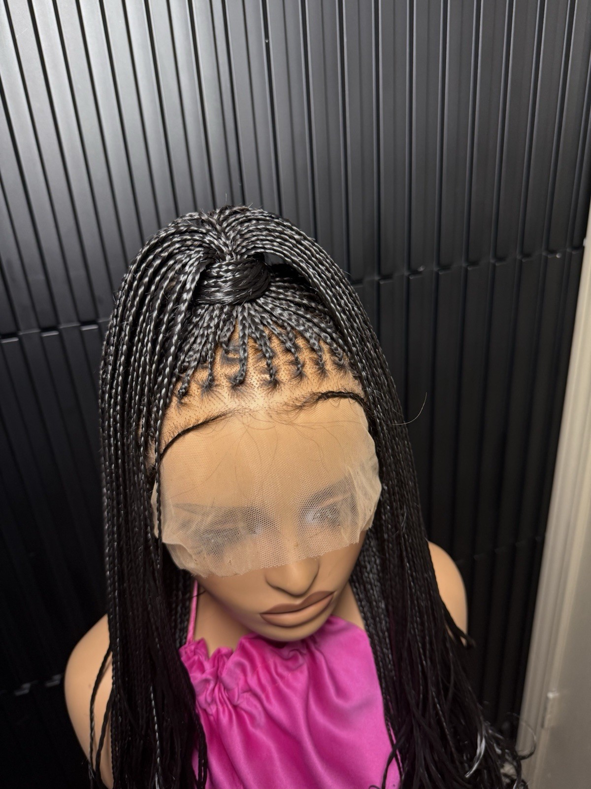 6by6 Closure unit Pre-bleached Knot Bouncy Knotless Braid