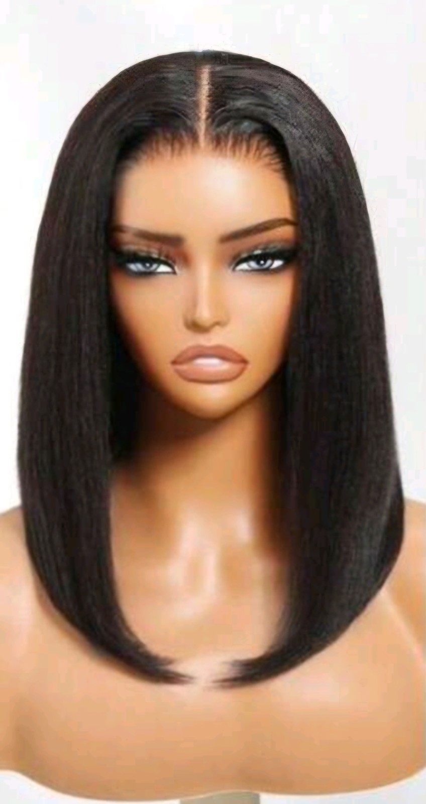Wig No-Slip Drawstring Cap 7×5 Bye Bye Knots Lace Front Glueless Light Yaki