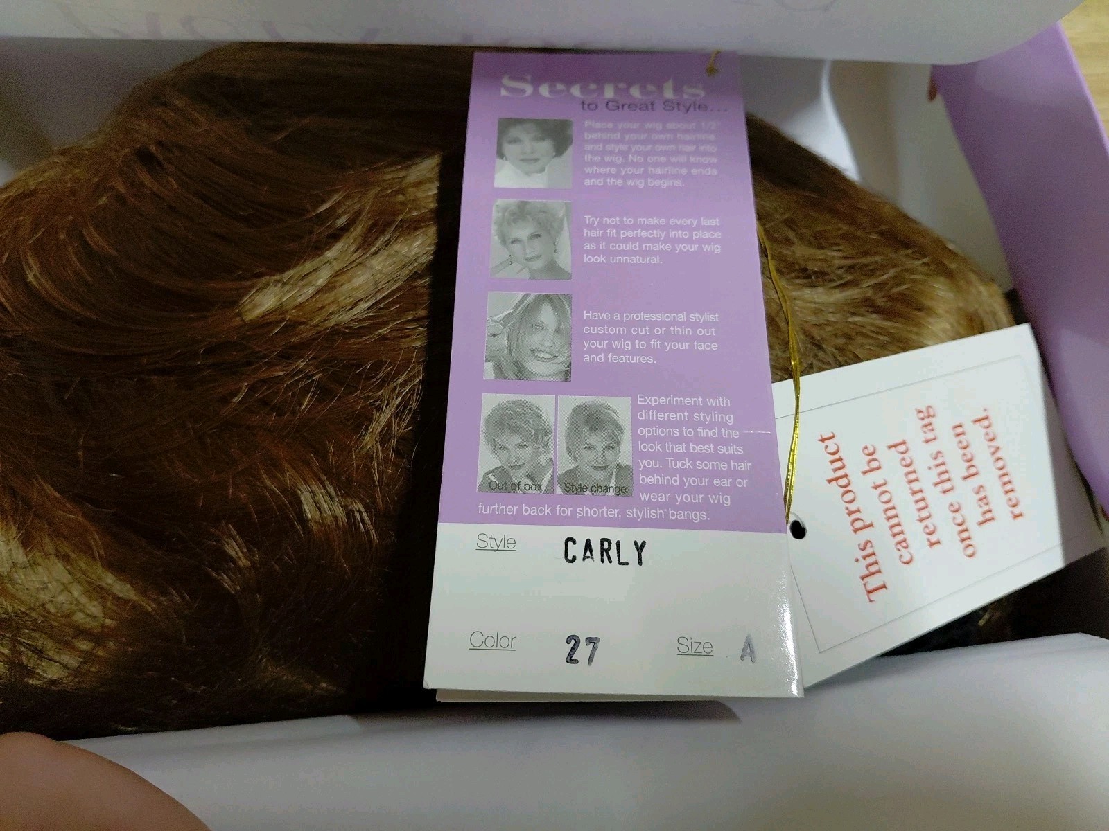 Paula Young Carly Wig Color 27 Size A NEW In Box