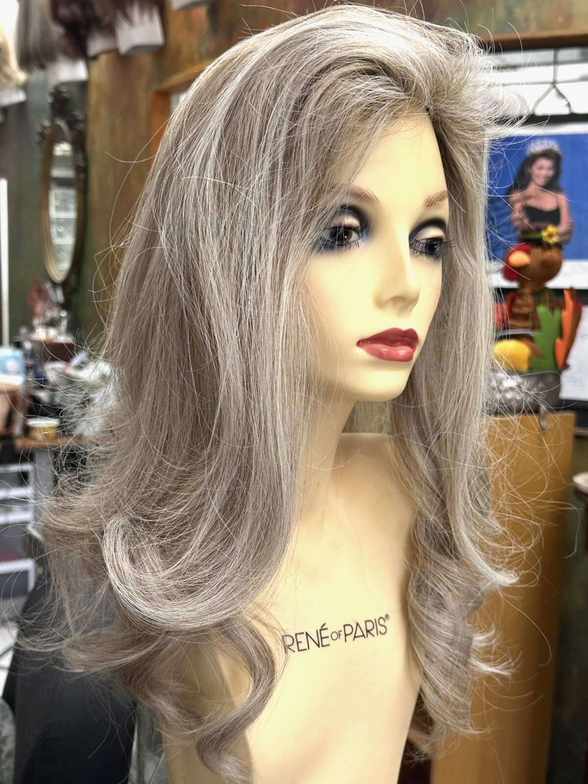 16″ TOP BILLING-Raquel Wig/Topper 19/23SSBiscuit-HUMAN HAIR-MONOTp-BASE 8.5″X10″