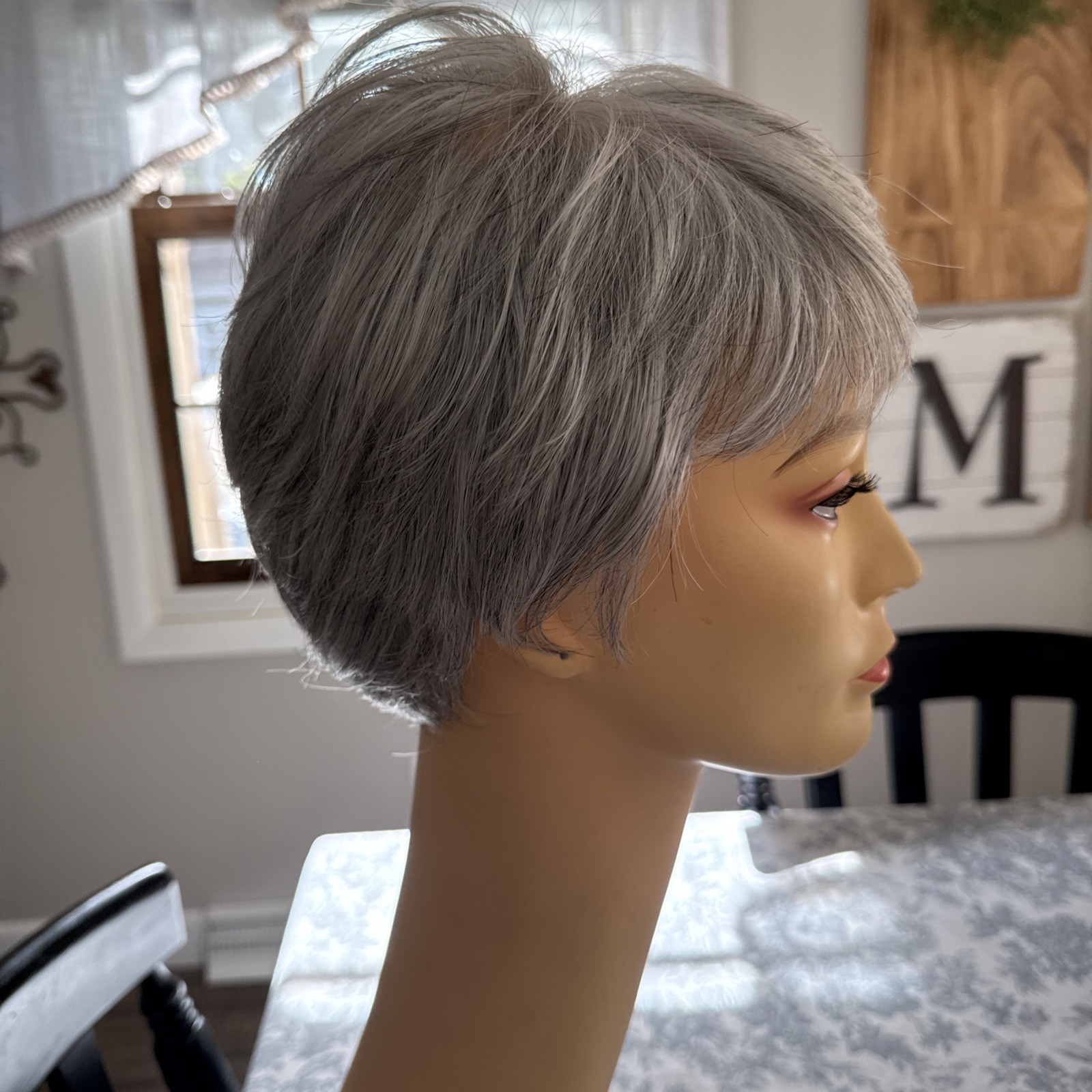 Envy Adorable Wig Short Pixie Salt & Pepper Gray Lace Front