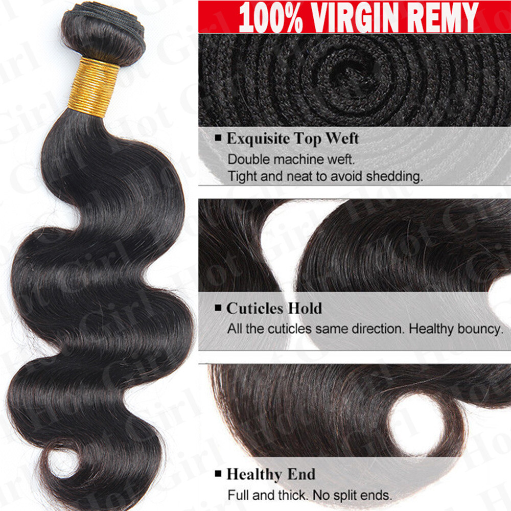 Dark Blonde Unprocessed 100% Real Human Hair Bundles Weave Weft THICK 300G US