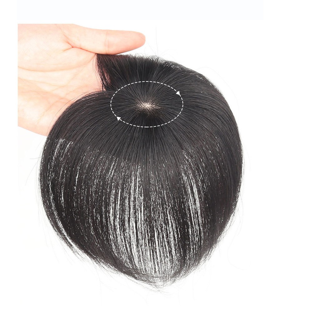 Silk Base Straight Clip In Human Hair Toppers For Loss Thin Hair Replacement