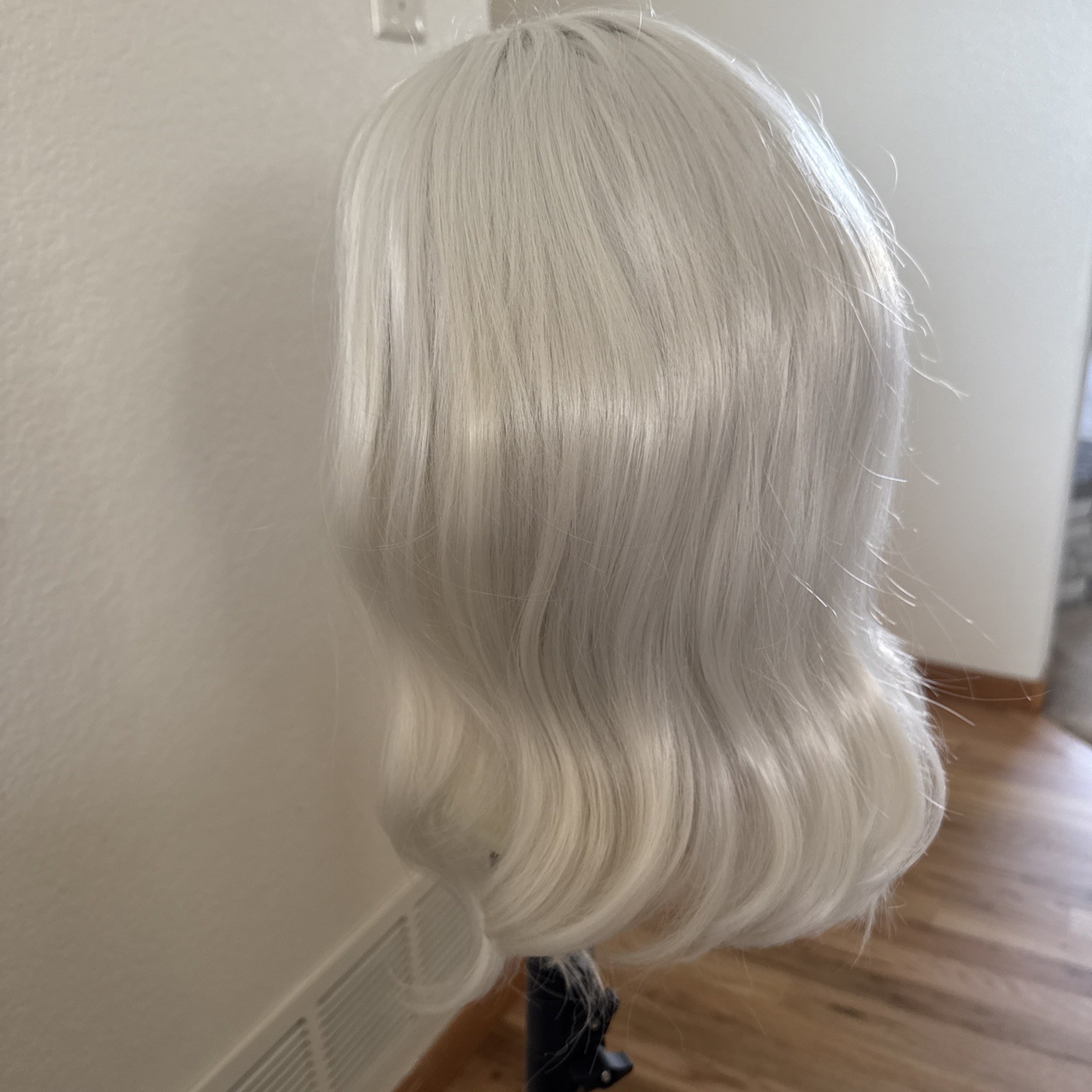 412A Hard Fronts Hairline Lace Cap Frontal Wig 14” White 412A