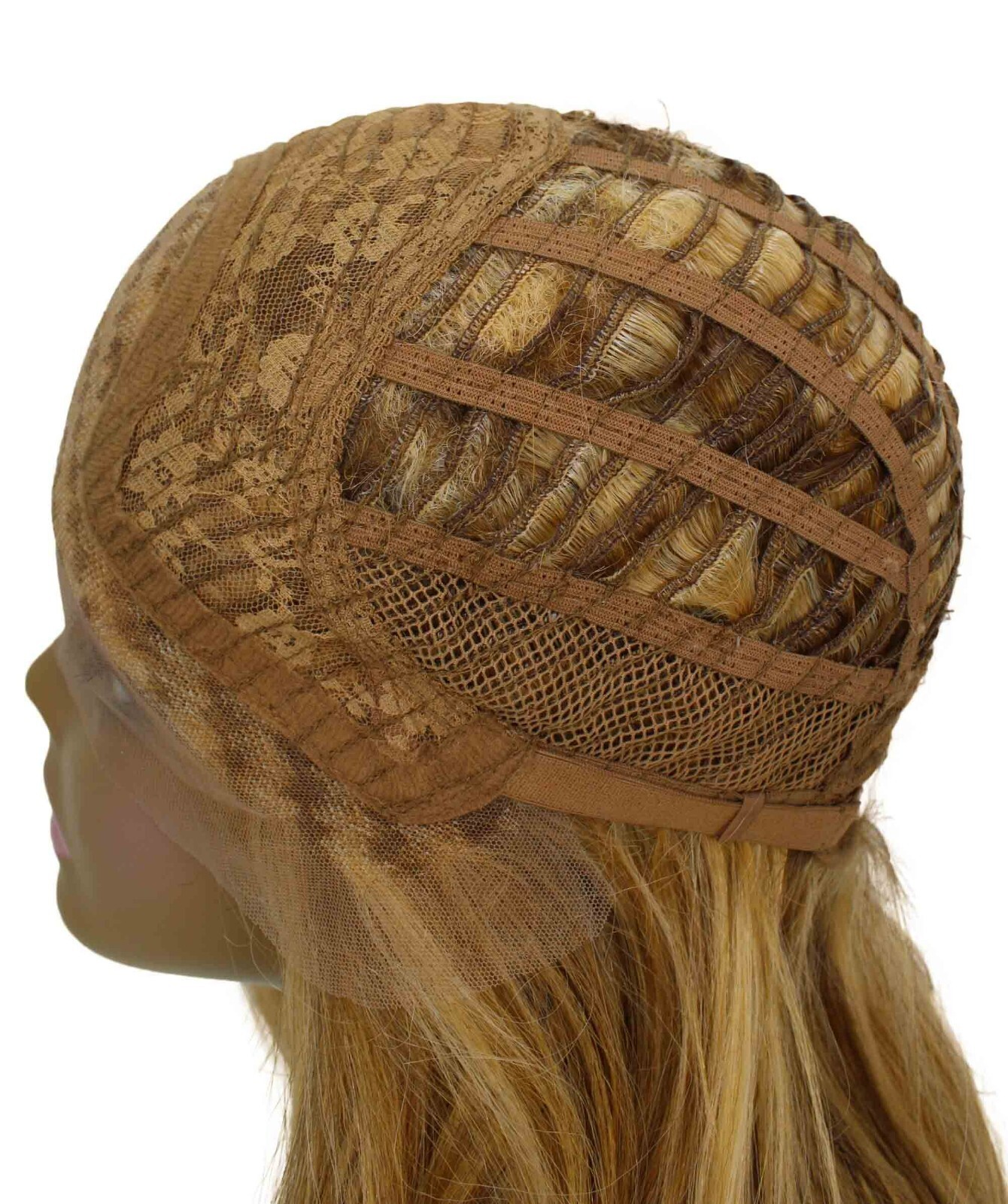 Wavy 21 in 4X4 Hand Tied Lace Front Wig, Strawberry Blonde Blend-BLT-0106-048