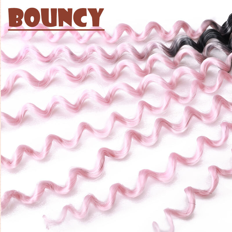 Women Deep Water Wave Crochet Braids Twist Hair Extension Afro Curly Kinky Hair
