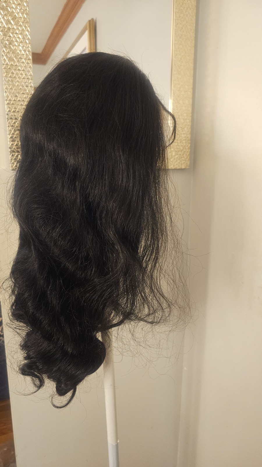 High Quality natural 24 ” straight 100% Virgin Human Hair Lace closure Wig.
