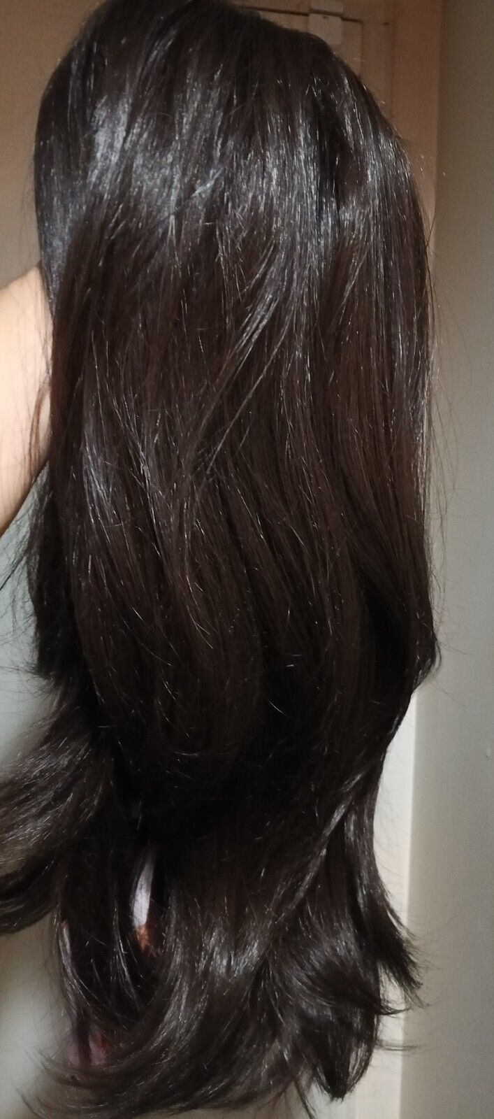 BESHE LACE FRONT LAYERED DARK BROWN WIG LW-WIKI 22″ SYNTHETIC STRAIGHT HAIR