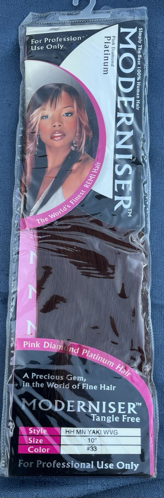 Pink Diamond Platinum 10” 100% Human Hair, Color #33