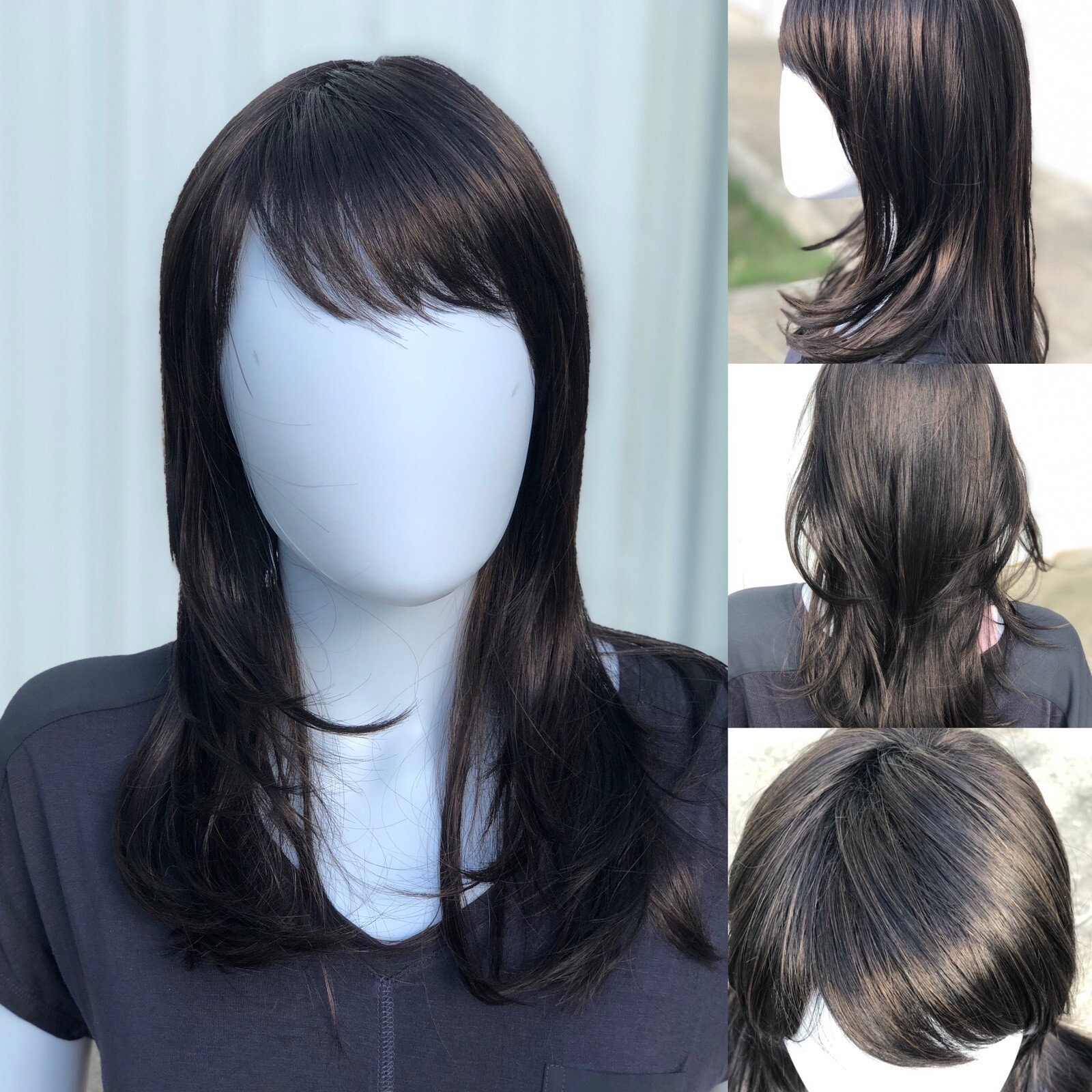 Women Wig LuxHair Temptress Dark Brown Heat Friendly Synthetic