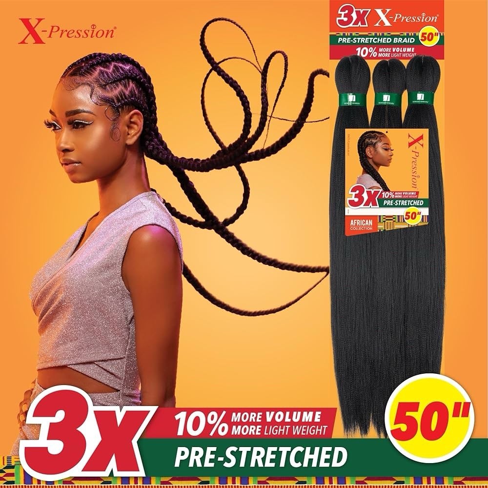 Xpression Braid Outre 52″ Ultra Braid Hair 3X Pre Stretched EZ Braid #27