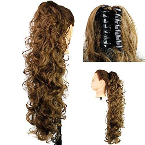 S-ssoy 31″(78cm) Women’s Curly Pony Tail Hair Piece Synthetic 31 Inch, 12#