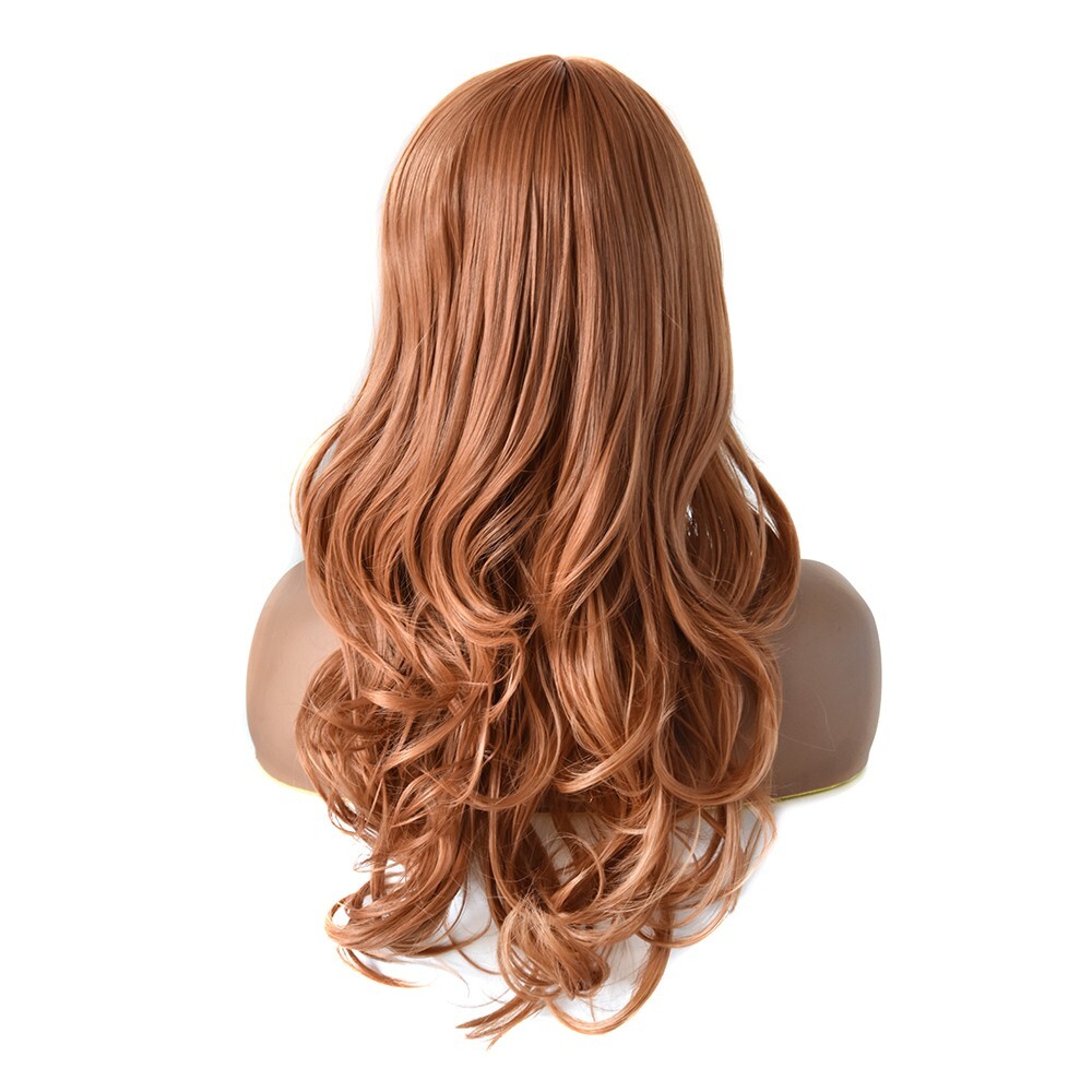 Long Wavy Women Wig Synthetic Black Brown Hair Fashion Cosplay Party Wigs 26″ US