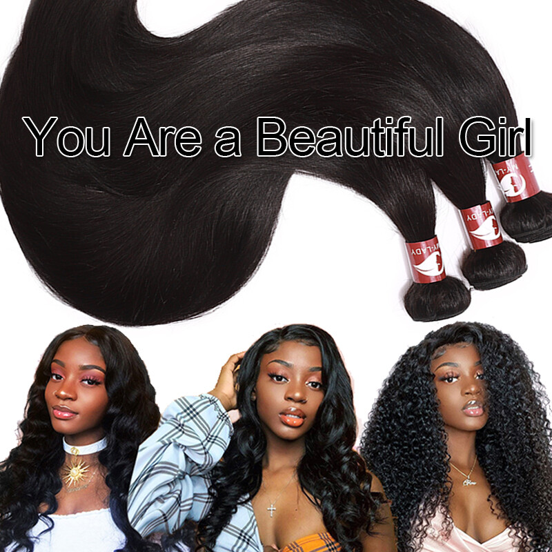 100% Virgin Human Hair 300G Thick Full Head Remy Hair Peruvian Hair Extensions