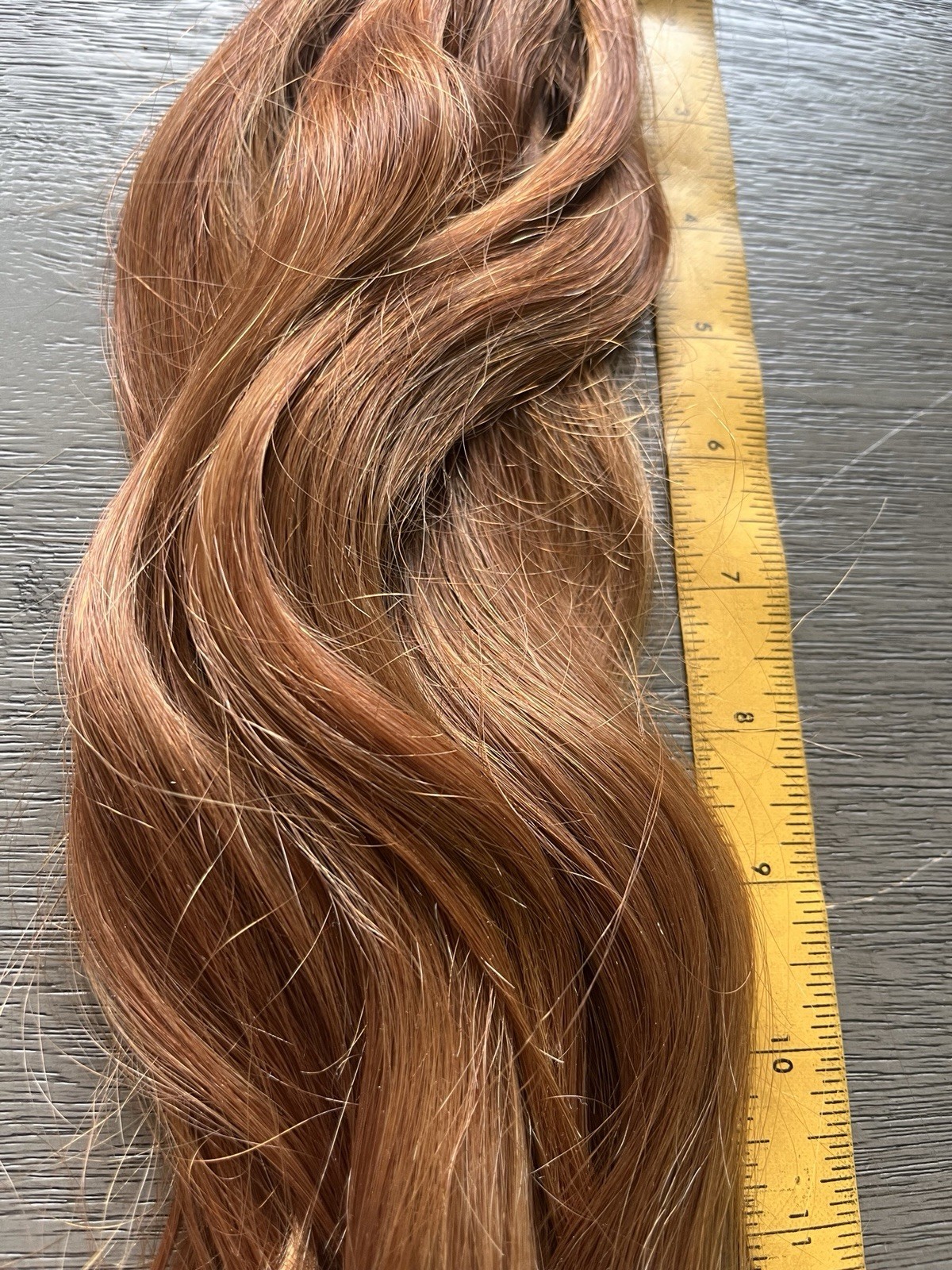Real Human Hair Virgin Red Auburn Natural Healthy No Heat Or Dye 14-16 Inches