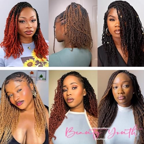 18Inch Afro Kinkys Bulk Human Hair 35g/Pack, 18 Inch (35g) Honey Blonde 27#