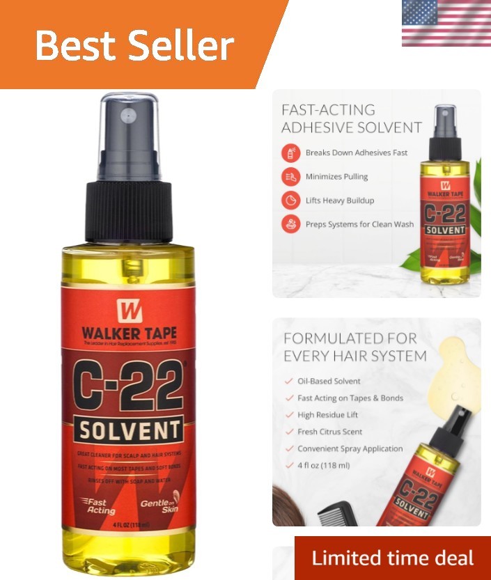 Versatile 4 Fl Oz C-22 Fast-Acting Spray for Wig & Tape-In Adhesive Release