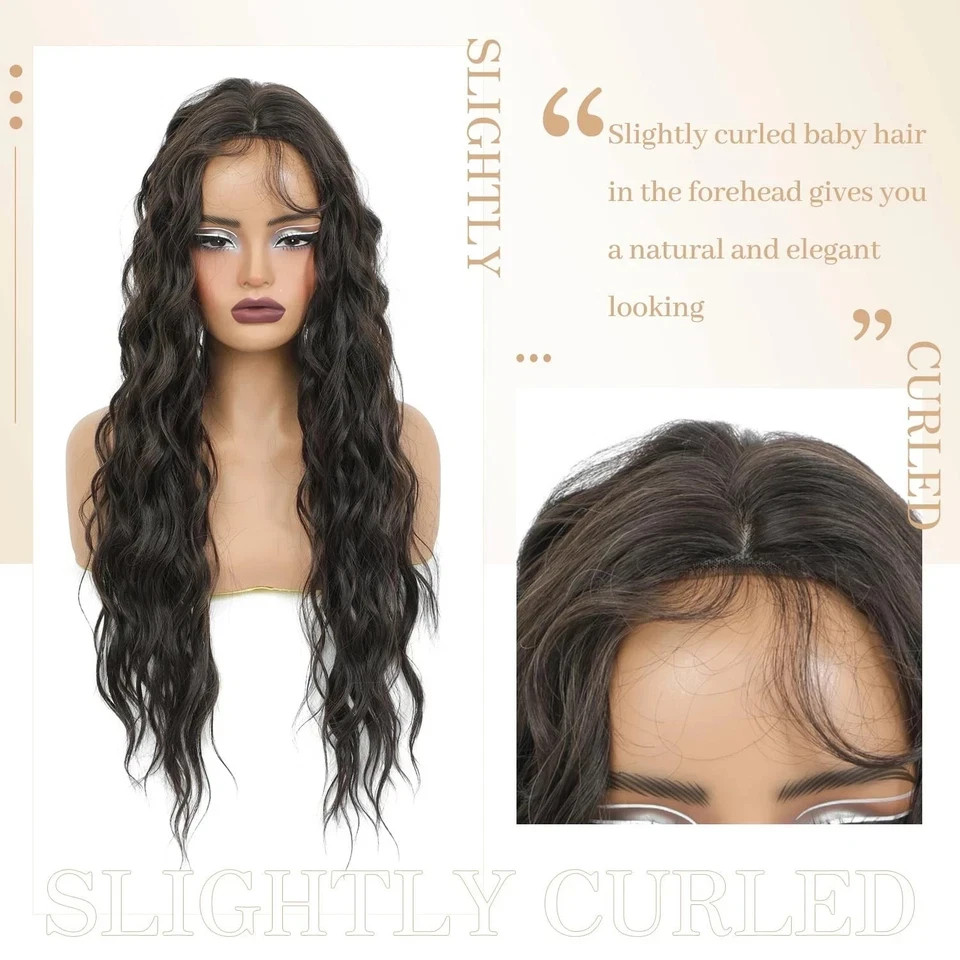 Womens Wiglets Topper 26 inch UDU Long Curly Hair Luna – 4/8#